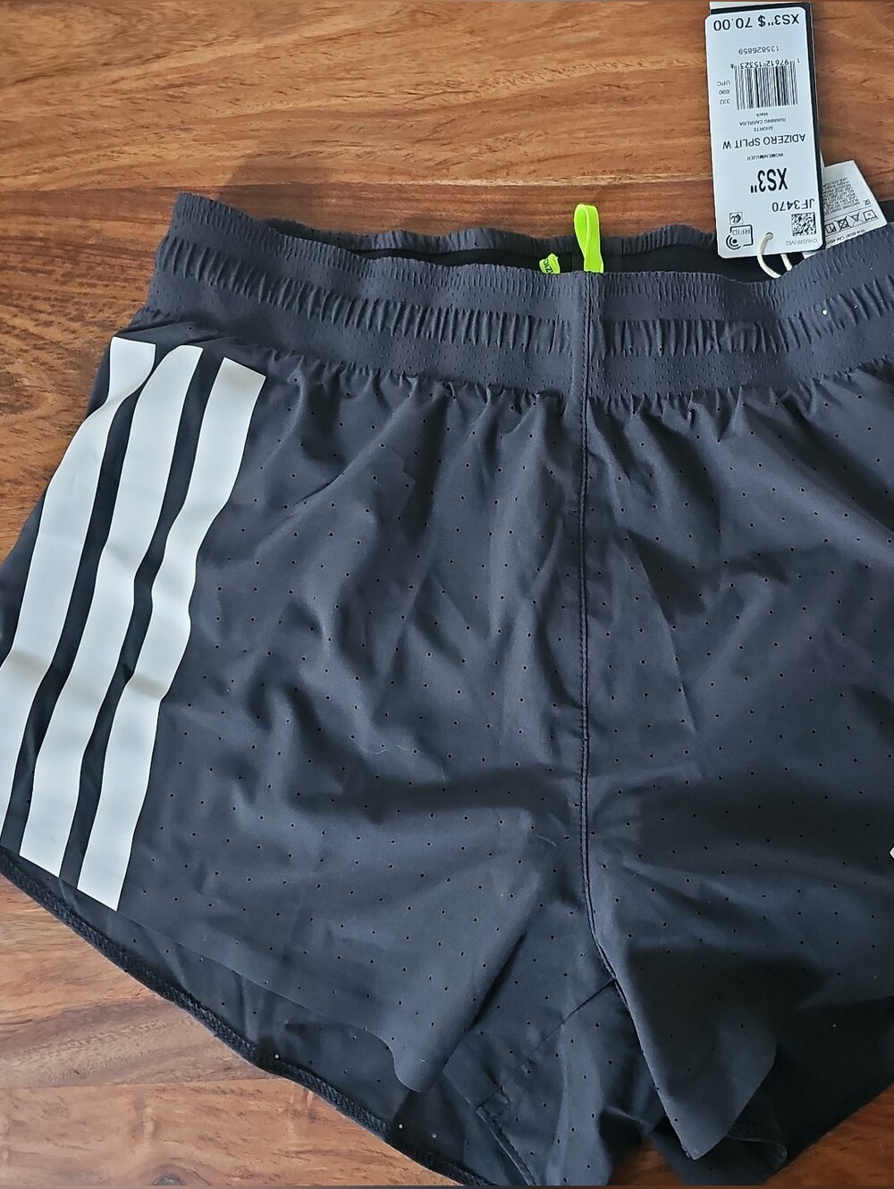 Adidas Women's Adizero Running Split ShortsBlack 3", $70, Sz XS, NWT